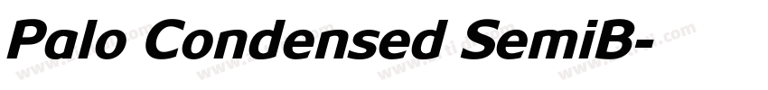 Palo Condensed SemiB字体转换